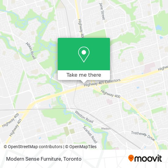 Modern Sense Furniture map