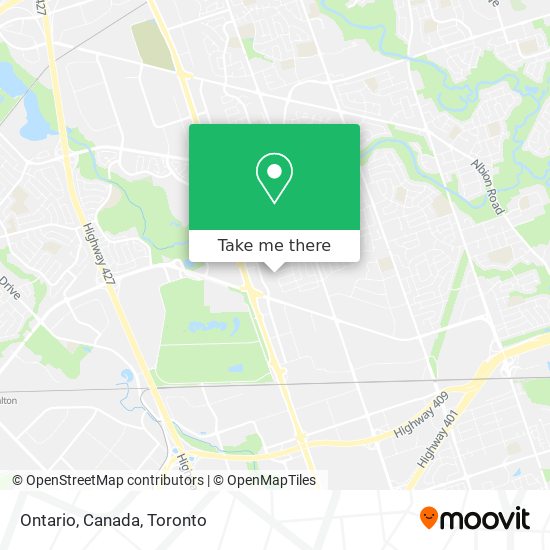 Ontario, Canada map