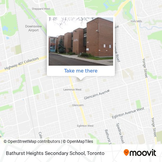 Bathurst Heights Secondary School map