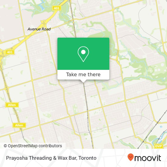 Prayosha Threading & Wax Bar map