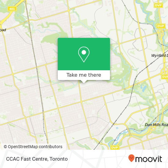 CCAC Fast Centre map