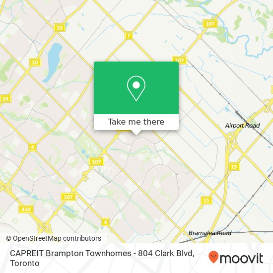 CAPREIT Brampton Townhomes - 804 Clark Blvd plan