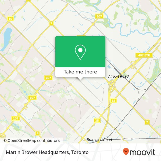 Martin Brower Headquarters map