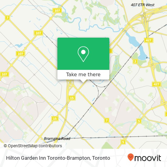 Hilton Garden Inn Toronto-Brampton map