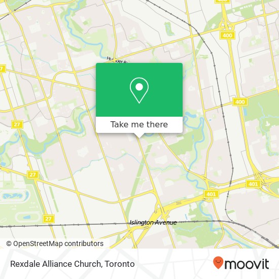 Rexdale Alliance Church map