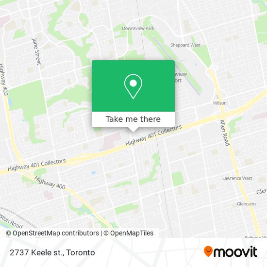 2737 Keele st. map