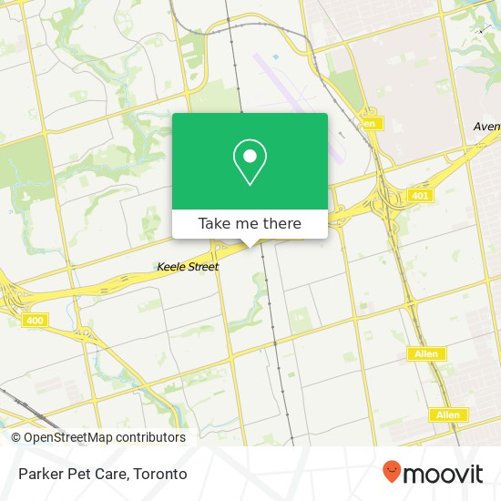 Parker Pet Care map