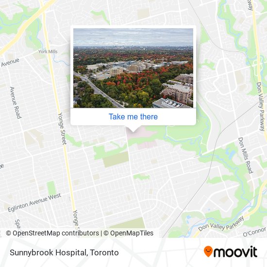 Sunnybrook Hospital map