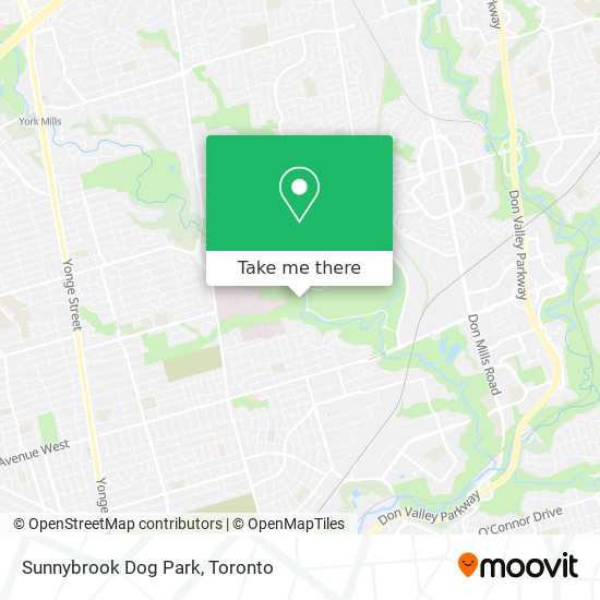 Sunnybrook Dog Park map