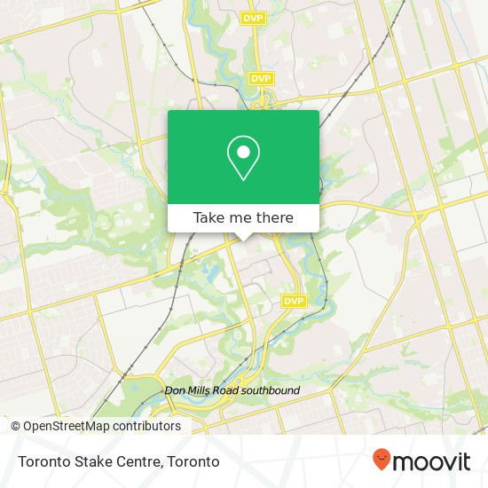Toronto Stake Centre map