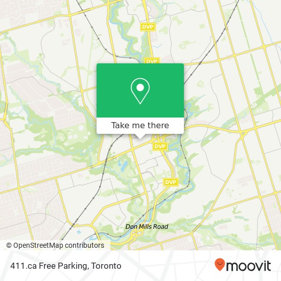 411.ca Free Parking map