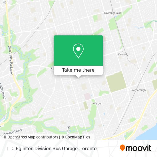 TTC Eglinton Division Bus Garage map