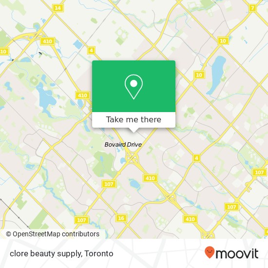 clore beauty supply map