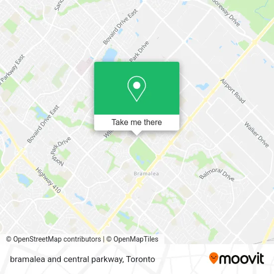 bramalea and central parkway map