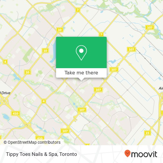 Tippy Toes Nails & Spa map