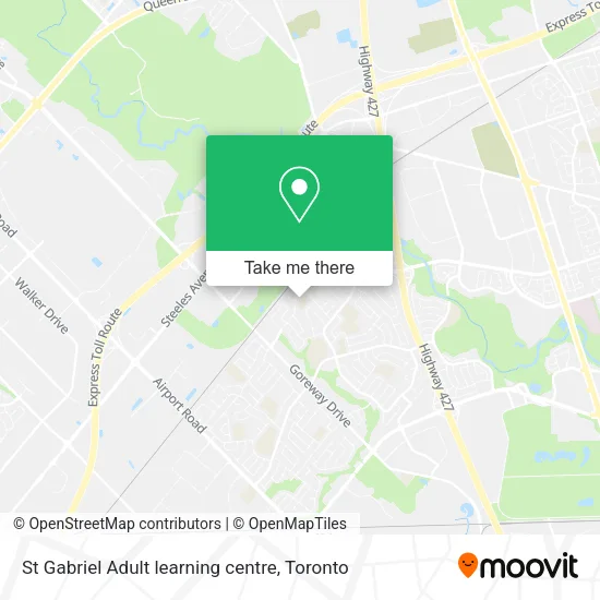 St Gabriel Adult learning centre map