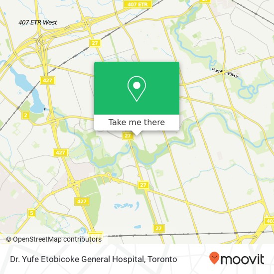 Dr. Yufe Etobicoke General Hospital map