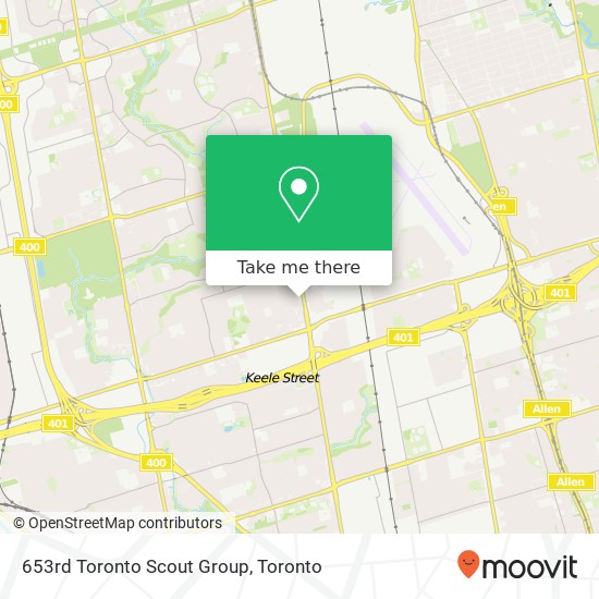 653rd Toronto Scout Group map