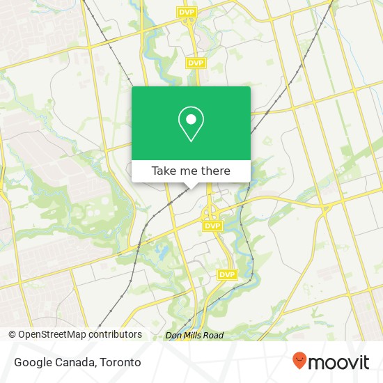 Google Canada map