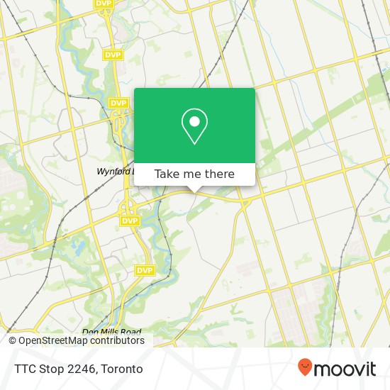 TTC Stop 2246 map