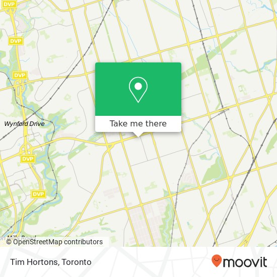 Tim Hortons map