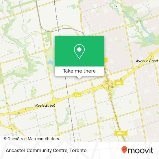 Ancaster Community Centre map