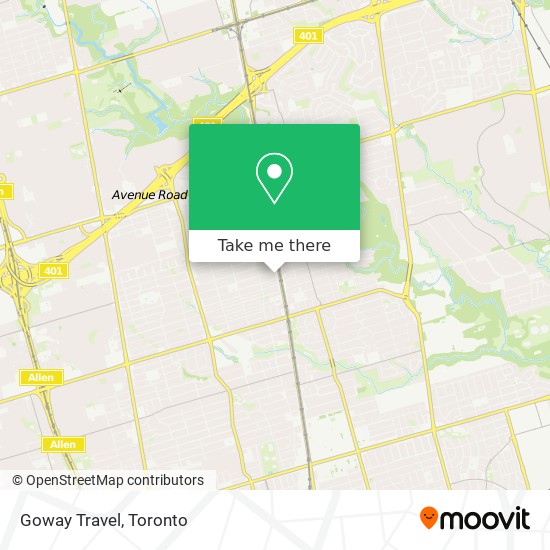 Goway Travel map