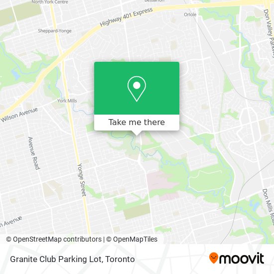 Granite Club Parking Lot map