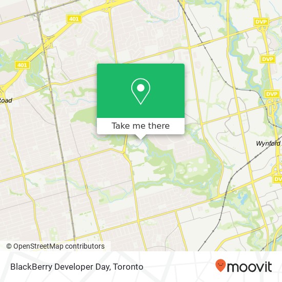 BlackBerry Developer Day map