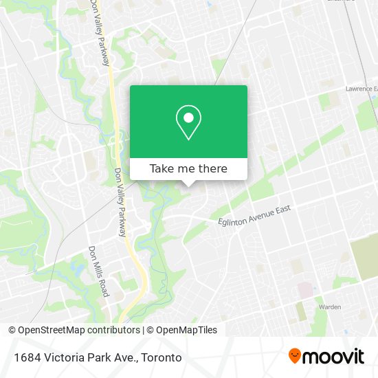 1684 Victoria Park Ave. map