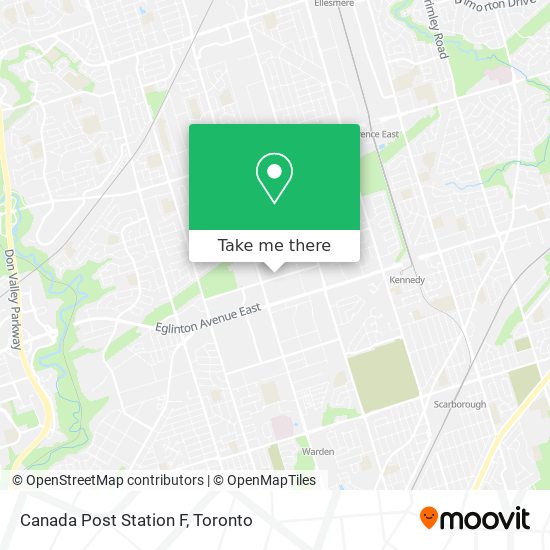 Canada Post Station F map