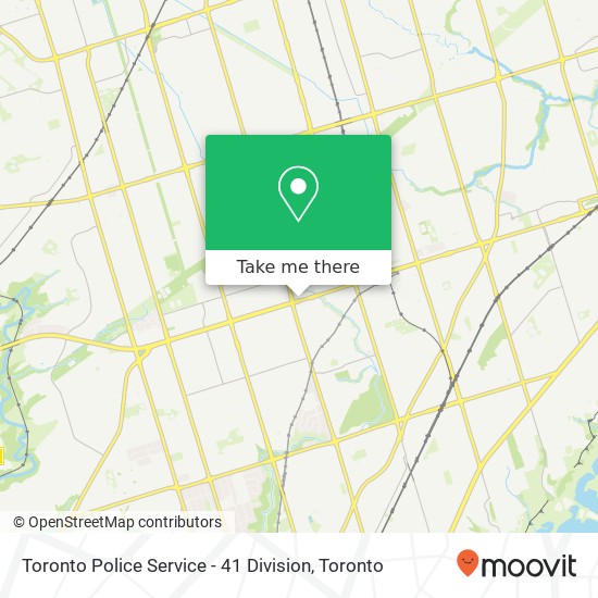 Toronto Police Service - 41 Division map