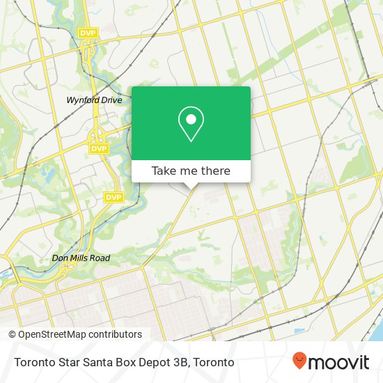 Toronto Star Santa Box Depot 3B map