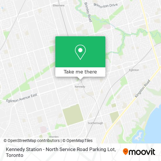 Kennedy Station - North Service Road Parking Lot map