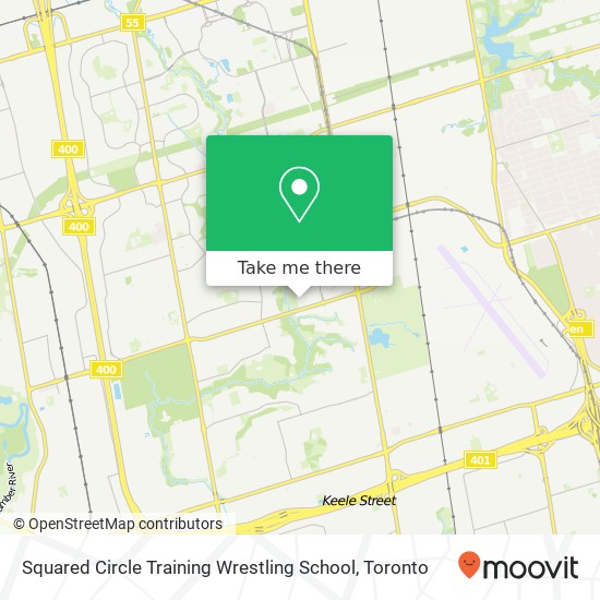 Squared Circle Training Wrestling School map