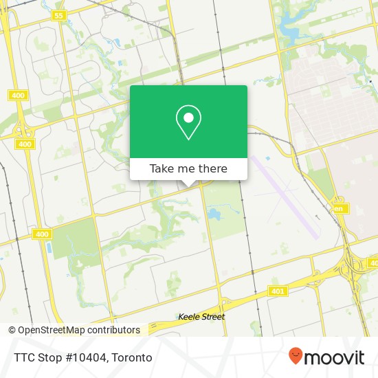 TTC Stop #10404 map
