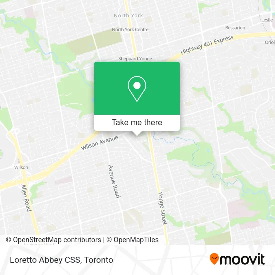 Loretto Abbey CSS map