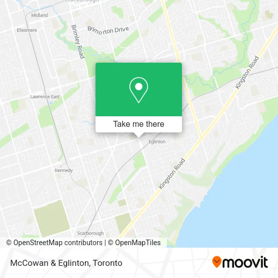 McCowan & Eglinton map