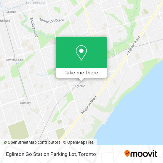 Eglinton Go Station Parking Lot map