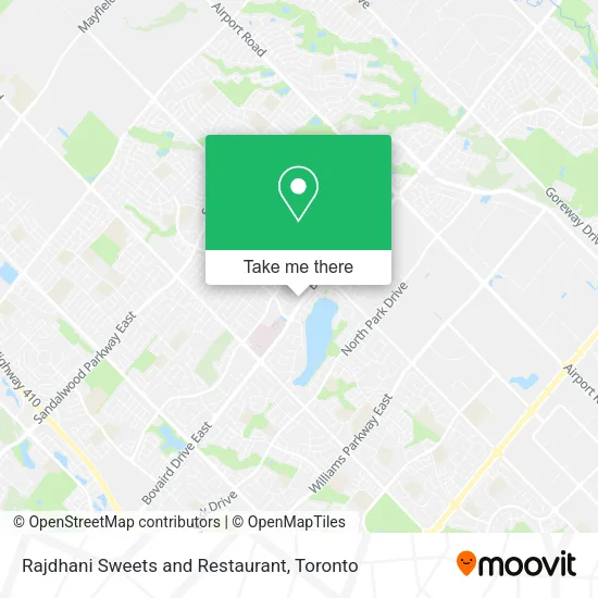 Rajdhani Sweets and Restaurant map