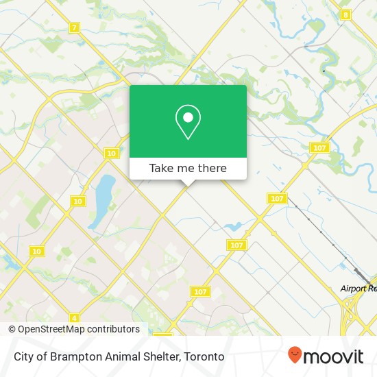 City of Brampton Animal Shelter map