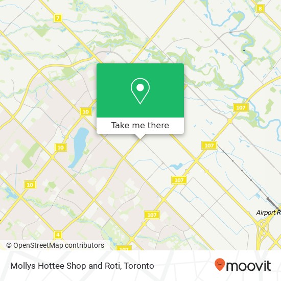 Mollys Hottee Shop and Roti map