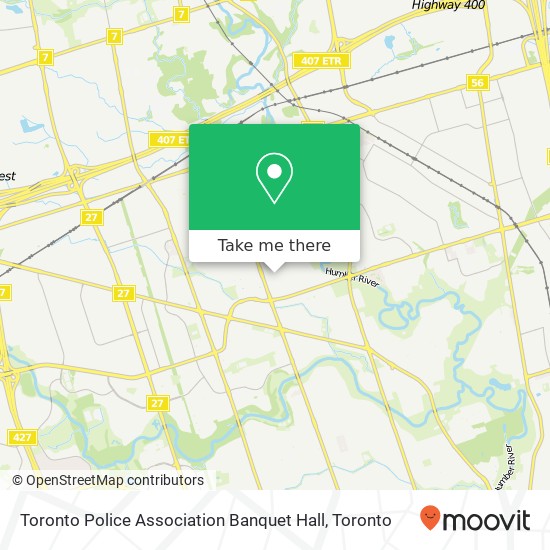 Toronto Police Association Banquet Hall map