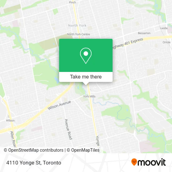 4110 Yonge St map