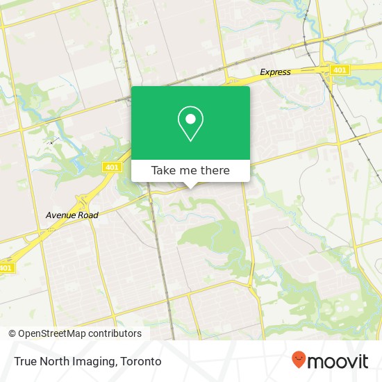 True North Imaging map