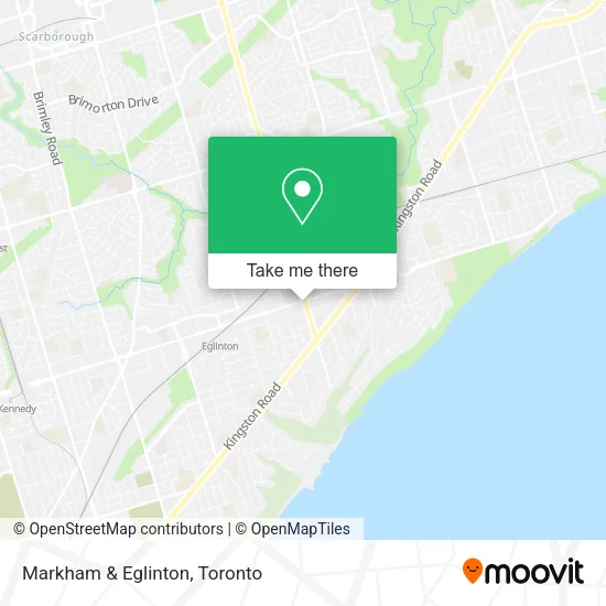 Markham & Eglinton map