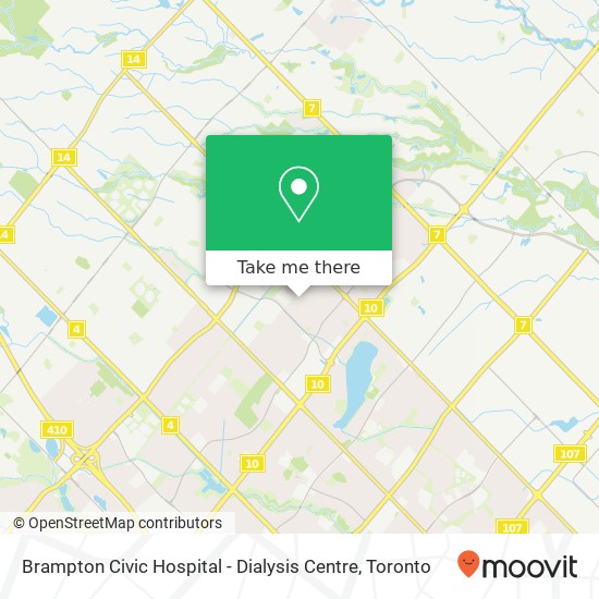 Brampton Civic Hospital - Dialysis Centre plan