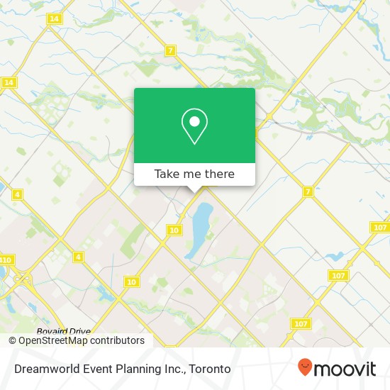 Dreamworld Event Planning Inc. map