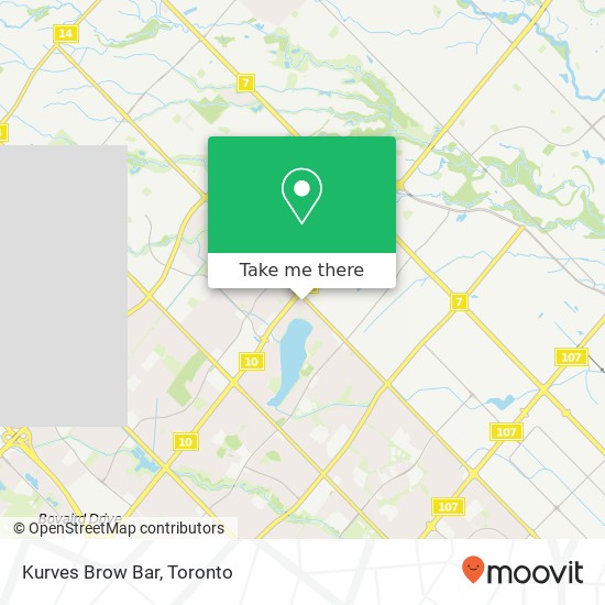 Kurves Brow Bar map