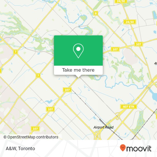 A&W map